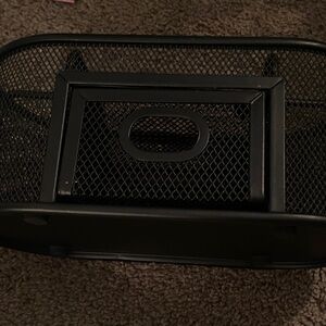 Black Mesh Desk Organizer
